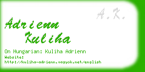 adrienn kuliha business card